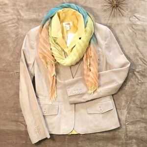 NWT Ann Taylor LOFT Suede Leather Blazer Jacket